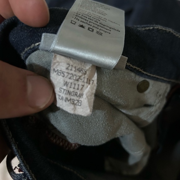 Paige Normandie Straight Men's Jeans 38 X 28 Stingray Dark Blue Fits 42 x 28 - Picture 10 of 10